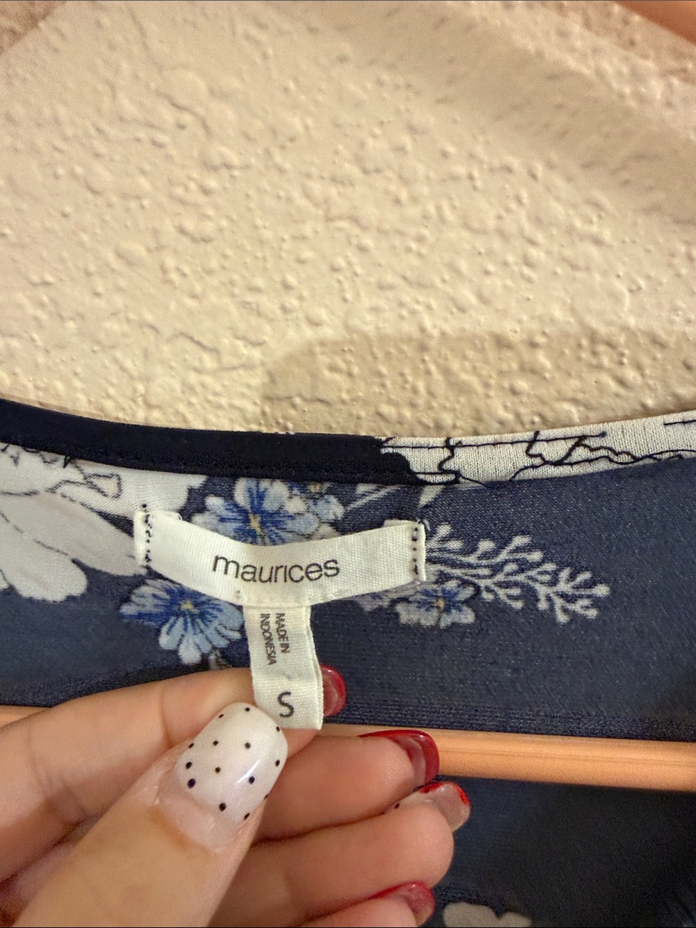 Maurice’s Floral Wrap Romper in Navy and White - Picture 2 of 6